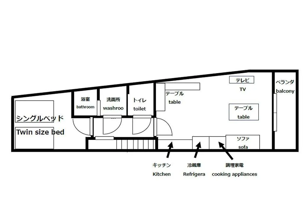 Appartamento Rakuna Inn 動 Sasazuka Tokyo Giappone